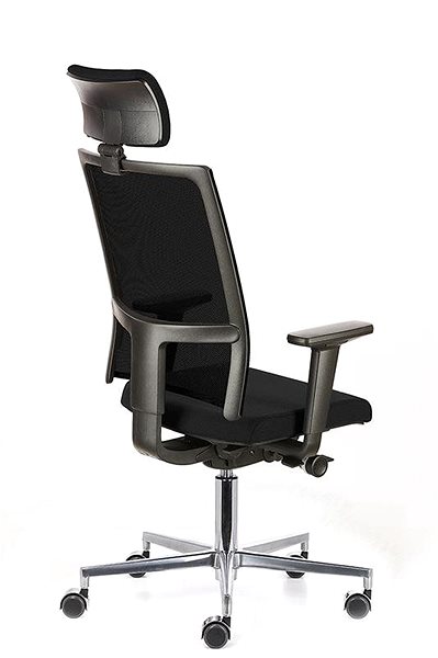 Office Chair EMAGRA TAU Black with Aluminium Cross Back page