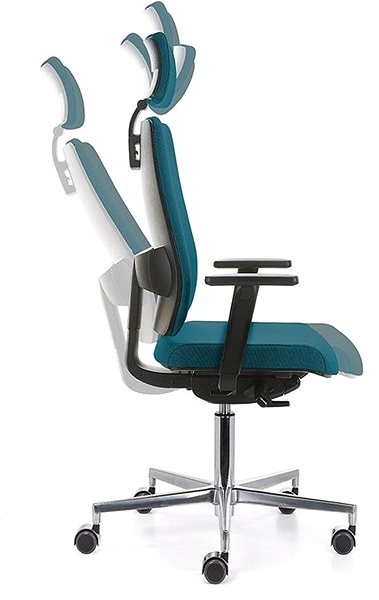 Kancelárska stolička EMAGRA BUTTERFLY modrá s hliníkovým krížom Vlastnosti/technológia