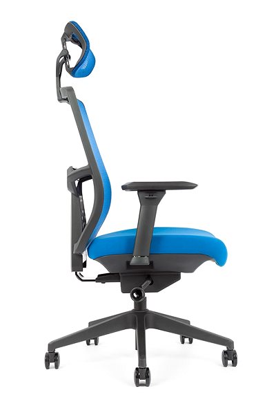 Kancelárska stolička EMAGRA X9/26 modrá Bočný pohľad