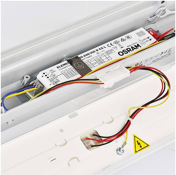 Ceiling light EMOS Misty LED dustproof 51W cold white, IP66 Back side