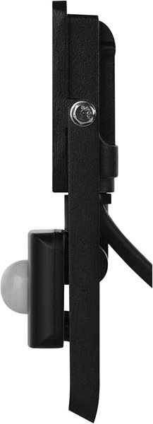 LED reflektor EMOS LED reflektor SIMPO s pohybovým senzorom, 20,5 W, čierny, neutrálna biela Bočný pohľad