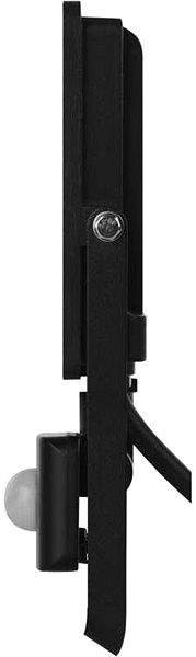 LED-Strahler EMOS LED-Strahler SIMPO mit Bewegungssensor, 50 W, schwarz, neutralweiß Seitlicher Anblick
