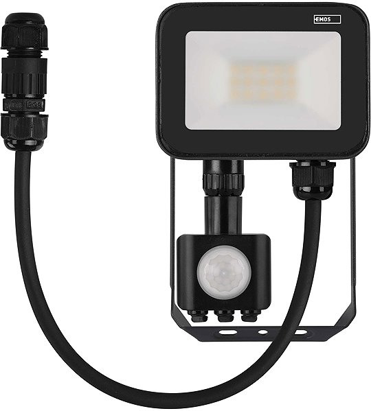 LED Reflector EMOS LED spotlight PROFI with motion sensor, 10W neutral white ...