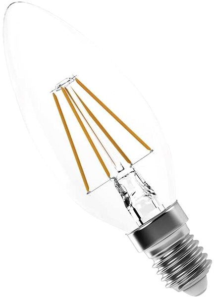 LED-Birne EMOS LED Birne Filament Kerze 3,4 Watt E14 - neutralweiß ...