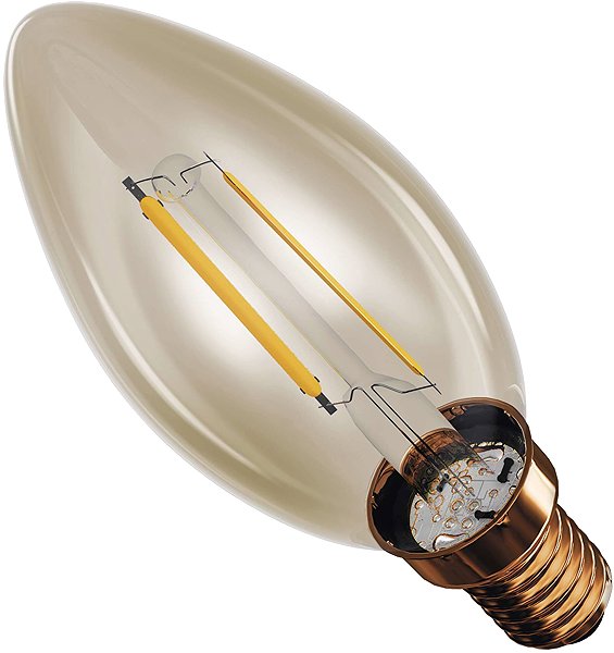 LED-Birne EMOS Vintage Kerze / E14 / 2,5 W (20 W) / 225 lm / warmweiß ...