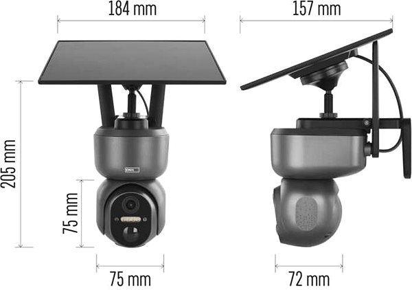 IP Camera EMOS GoSmart outdoor swivel IP-6000 OWL with 4G/LTE, grey ...