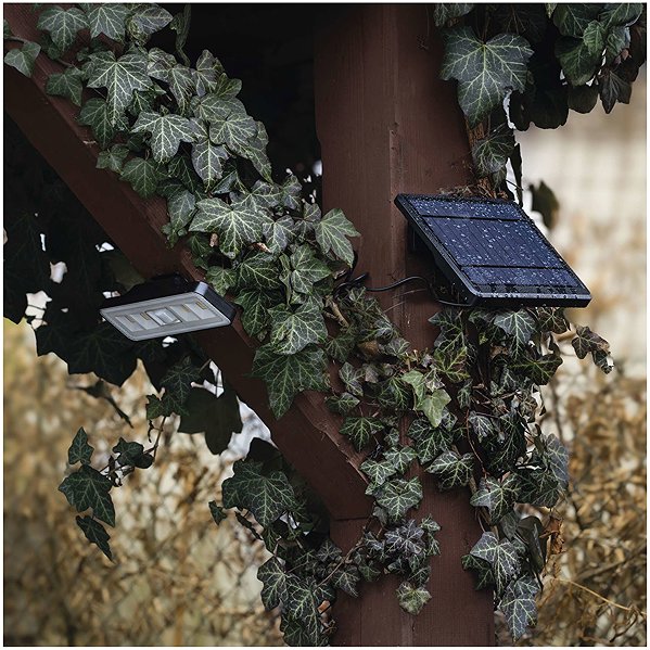 LED Reflector EMOS SUNNO solar, with motion sensor, 1300 lm, black, neutral white ...