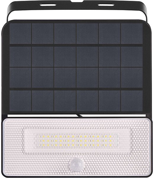 LED Reflector EMOS SOLO solar, with motion sensor, 1600 lm, black, neutral white ...