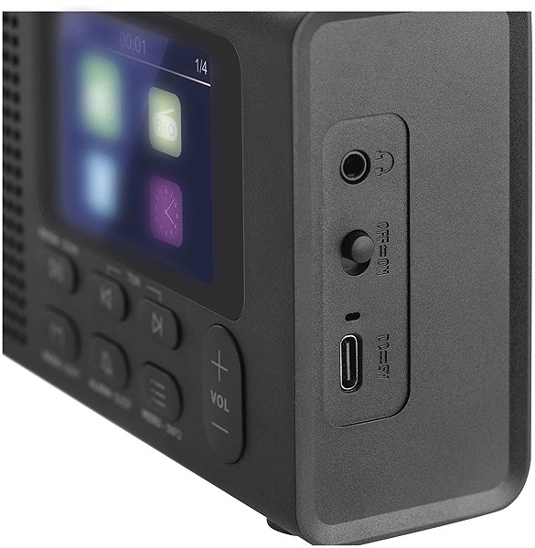 Radio EMOS tragbar mit Bluetooth, DAB / DAB+ / FM, schwarz ...