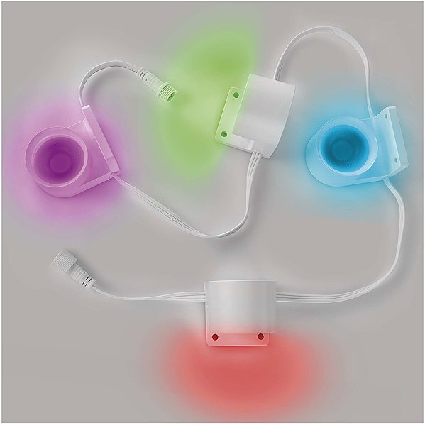 EMOS GoSmart LED spot light Extension set – 85cm, 4-piece, RGBIC+CCT, dimmable, Wi-Fi.