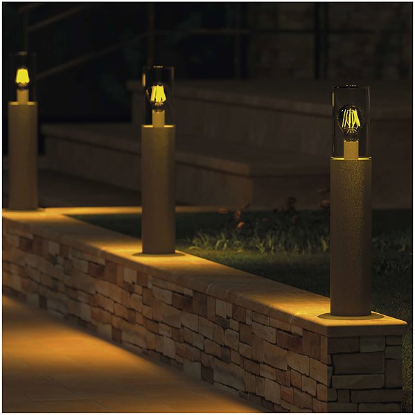 Garden lighting EMOS ZALA column, 14 x 14 x 50 cm, 1 x E27, 15 W .
