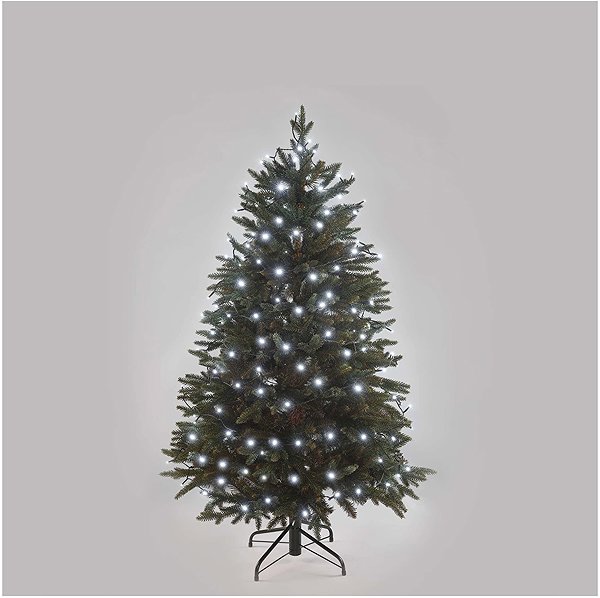 Lichterkette EMOS LED-Weihnachtskette, 18 m, für den Innen- und Außenbereich, kaltweiß, Programme, Timer ...
