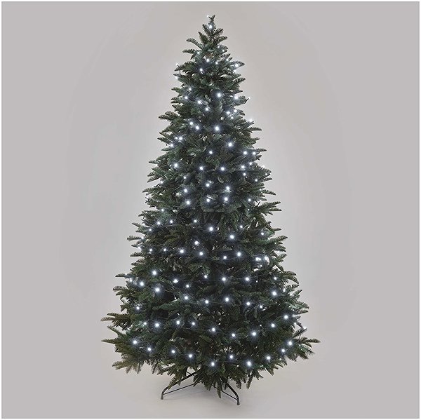 Lichterkette EMOS LED-Weihnachtskette, 50 m, für den Innen- und Außenbereich, kaltweiß, Programme, Timer ...