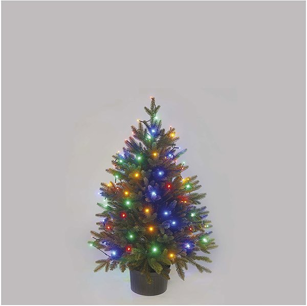 Lichterkette EMOS LED-Weihnachtskette, 4 m, innen und außen, multicolor, Programme, Timer ...