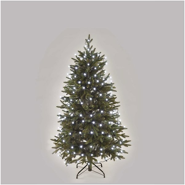 Lichterkette EMOS LED-Weihnachtslichterkette – Kugeln, 20 m, für innen und außen, kaltweiß, Programme, Zeitschaltuhr ...
