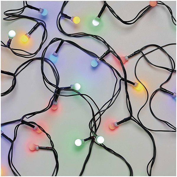 Lichterkette EMOS LED-Weihnachts-Cherry-Kette - rund, 30 m, innen und außen, multicolor, Programme, Timer ...