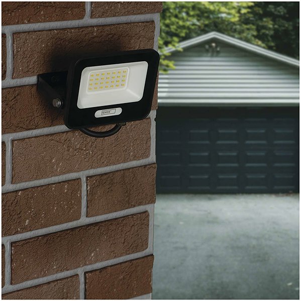 LED Reflector EMOS GLARO 20 W, black, IP65, 2000 lm, neutral white ...