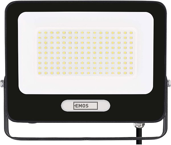 LED Reflector EMOS GLARO 100 W, black, IP65, 10000 lm, neutral white ...