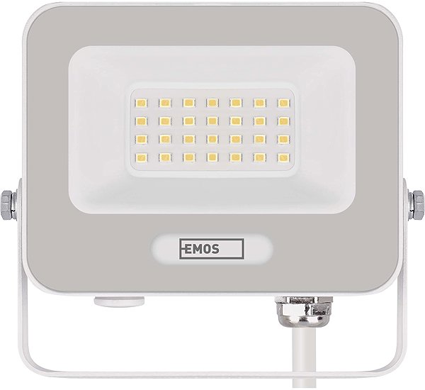 LED Reflector EMOS GLARO 20 W, white, IP65, 2000 lm, neutral white ...