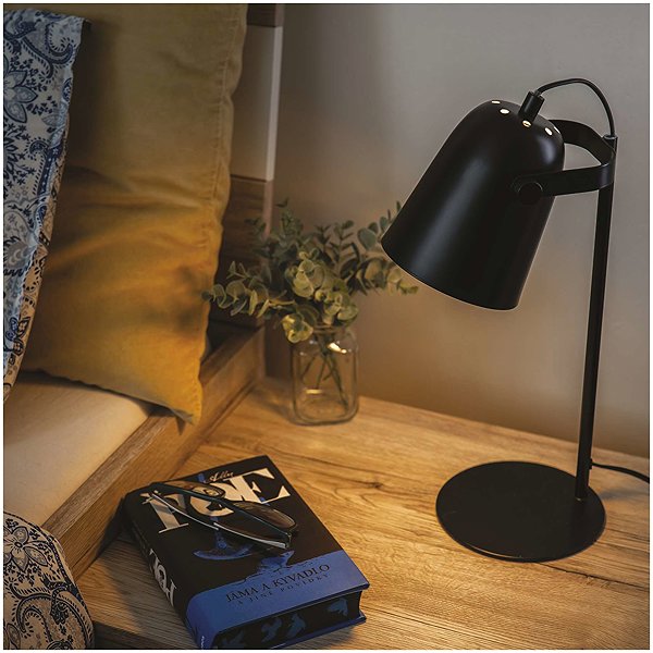 Tischlampe EMOS NINA für E27 Glühbirne, schwarz ...