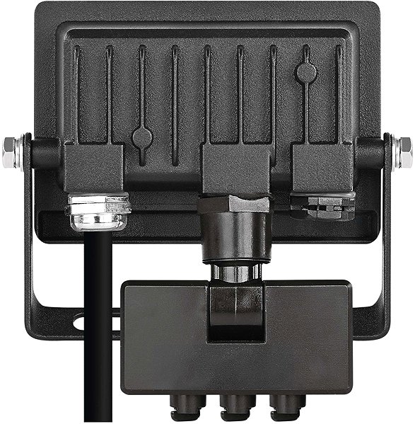 LED Reflector EMOS TAMBO EVO with motion sensor, 10W, 1000lm, IP65, Black ...