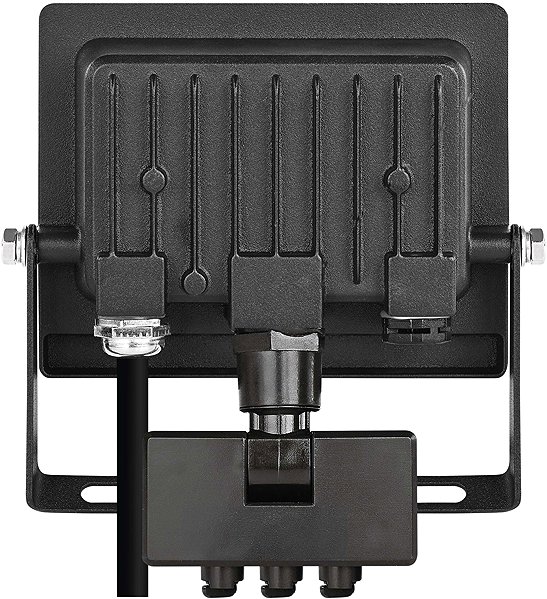 LED Reflector EMOS TAMBO EVO with motion sensor, 20 W, 2000 lm, IP44, Black ...