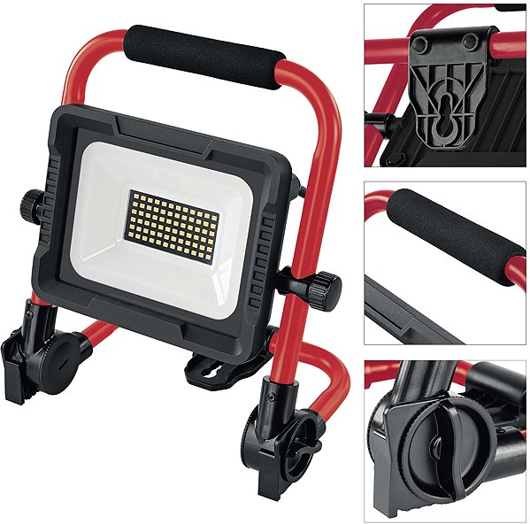 LED Reflector EMOS ELION 30 W, Red/Black, IP65, 4,800 lm, Neutral White ...