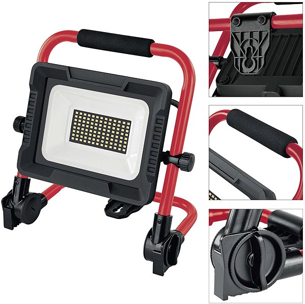 LED Reflector EMOS ELION 50W, Red-Black, IP65, 8000lm, Neutral White ...
