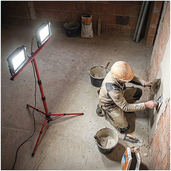 LED Reflector EMOS ELION, 2×30W + Tripod, Red, Neutral White ...