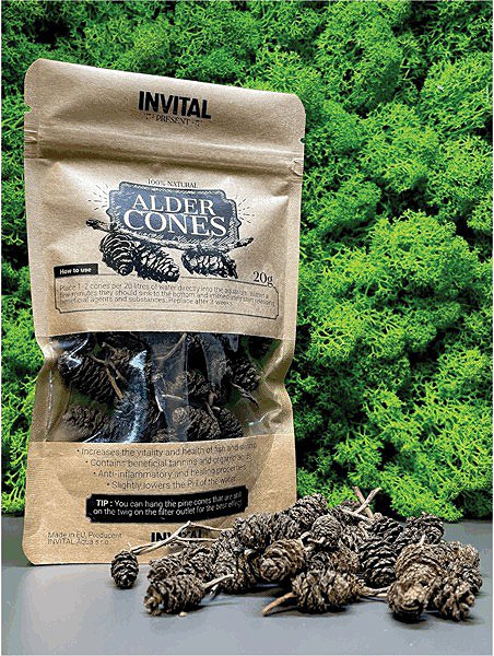 Aquarium water care INVITAL AlderCones 20 g .