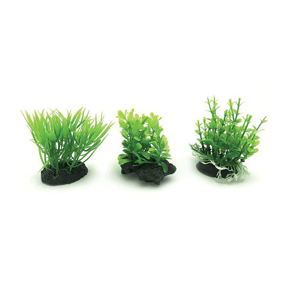 Aquarium decoration UP Aqua set of aquarium plastic plants 6 pcs .