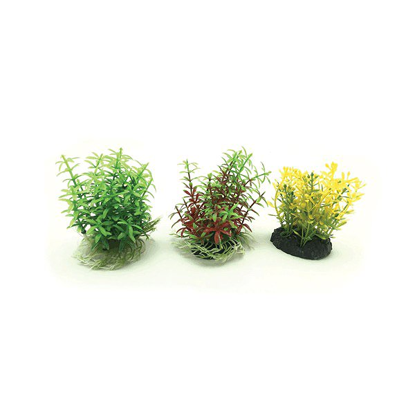 Aquarium decoration UP Aqua set of aquarium plastic plants 6 pcs .