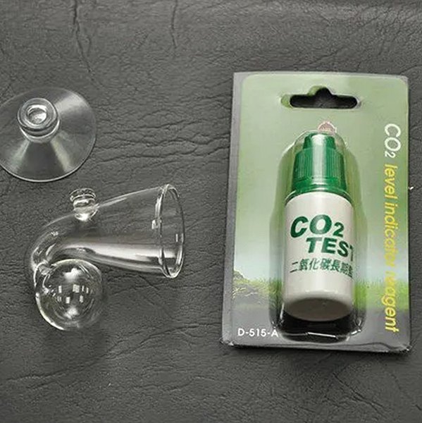 Aquarium water care UP Aqua CO2 test with indicator liquid .