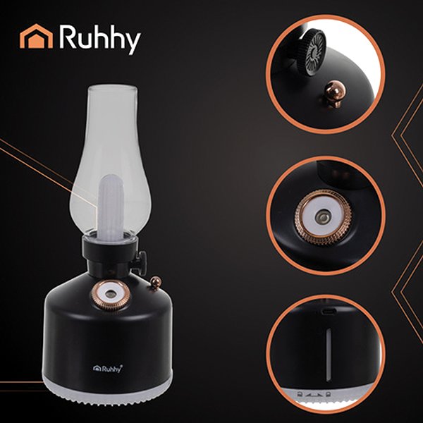Aroma diffuser Ruhhy Diffuser with night lamp and 14 colours - retro design .