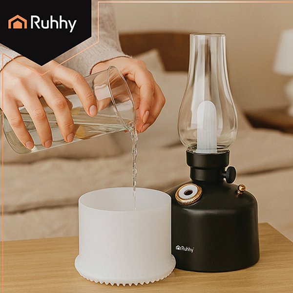 Aroma diffuser Ruhhy Diffuser with night lamp and 14 colours - retro design .