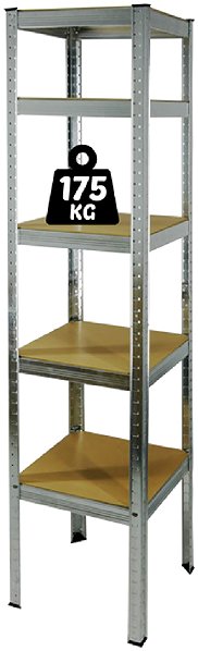 Shelving Unit EMPT 5-Tier Metal Shelving Unit 180 × 40 × 40 cm ...