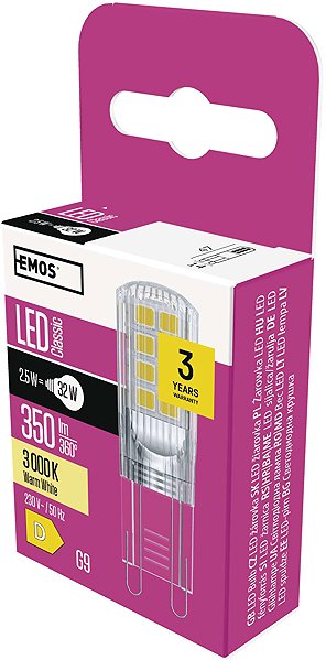 LED-Glühbirne EMOS Led-Glühbirne Classic JC 2,5W G9 warmweiß .