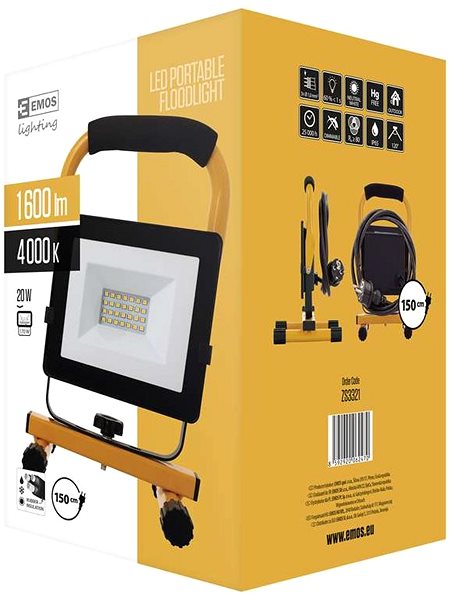 LED-Strahler EMOS LED-Reflektor tragbar Verpackung/Box