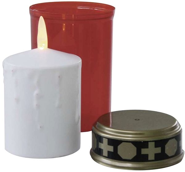 Candle EMOS LED Cemetery Candle, 2 × C, Red, Sensor ...