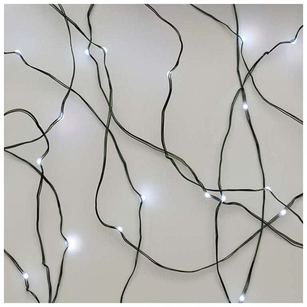 Lichterkette EMOS LED-Weihnachtslichterkette grün, 7,5 m, innen und außen, kaltweiß, Timer Mermale/Technologie