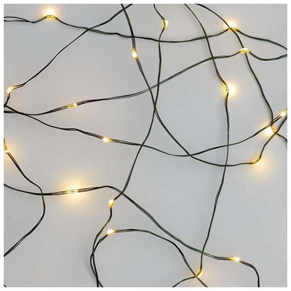 Lichterkette EMOS LED-Weihnachtslichterkette grün, 15 m, innen und außen, warmweiß, Timer Mermale/Technologie