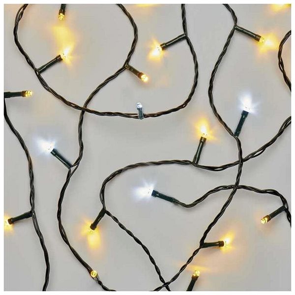 Lichterkette EMOS LED-Weihnachtslichterkette blinkend, 8 m, innen und außen, warm/kaltweiß, Timer Mermale/Technologie