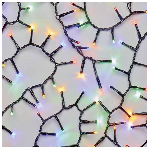 Svetelná reťaz EMOS LED vianočná reťaz – ježko, 8 m, vonkajšia aj vnútorná, multicolor, časovač Vlastnosti/technológia
