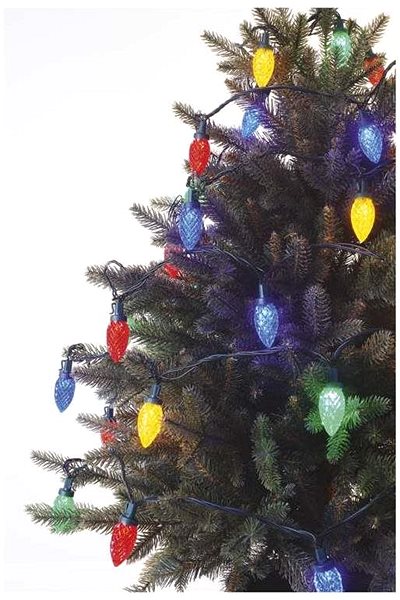 EMOS LED Christmas chain lights, coloured bulbs, 9.8m, multicolour, multifunction Lifestyle
