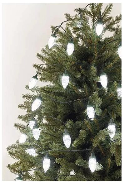 Svetelná reťaz EMOS LED vianočná reťaz – šišky, 9,8 m, vonkajšia aj vnútorná, studená biela, programy ...