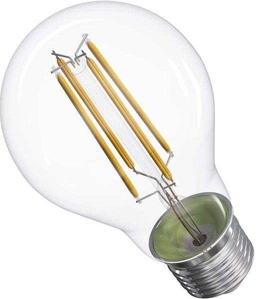 LED-Birne EMOS LED-Lampe Filament A60 8,5 W E27 warmweiß, dimmbar Seitlicher Anblick