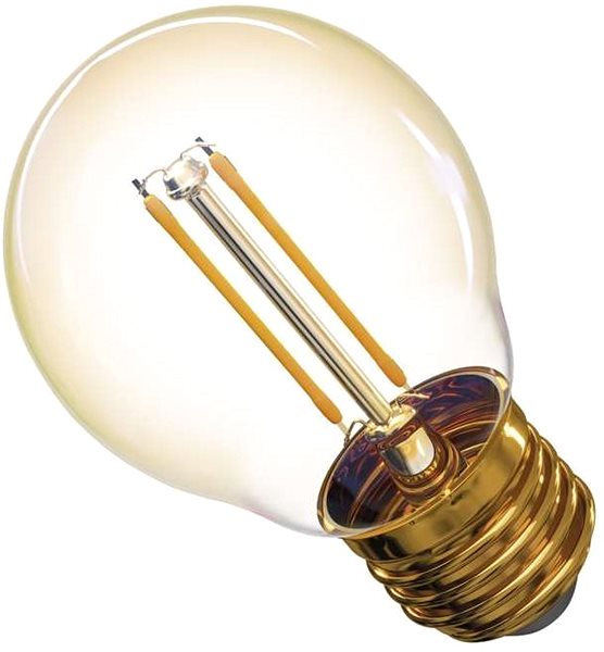 LED žiarovka EMOS LED žiarovka Vintage Mini Globe 2 W E27 teplá biela+ Bočný pohľad