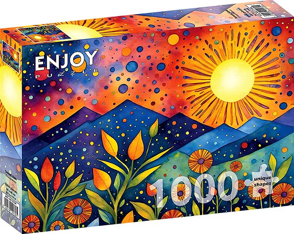 Puzzle ENJOY Puzzle Dážď pri západe slnka 1000 dielikov ...
