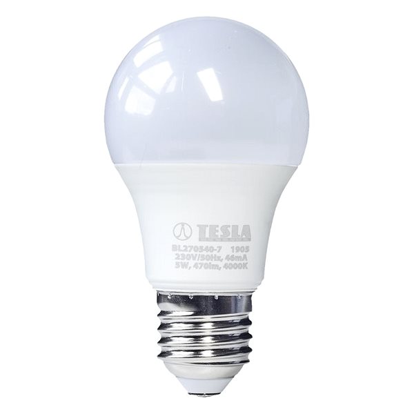 LED žiarovka Tesla LED žiarovka BULB A60 E27 5 W Screen