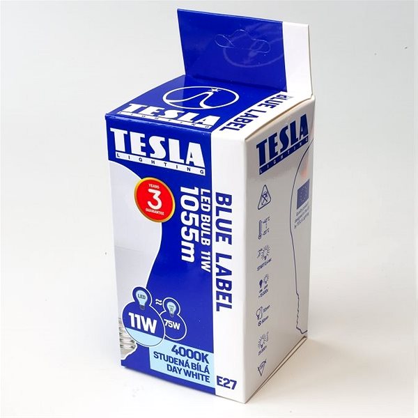 LED žiarovka Tesla LED žiarovka BULB A60 E27 11 W Obal/škatuľka